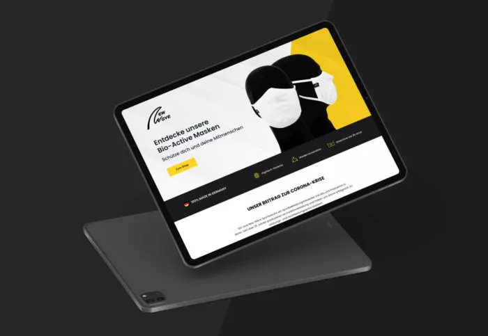 Landingpage für New Wave